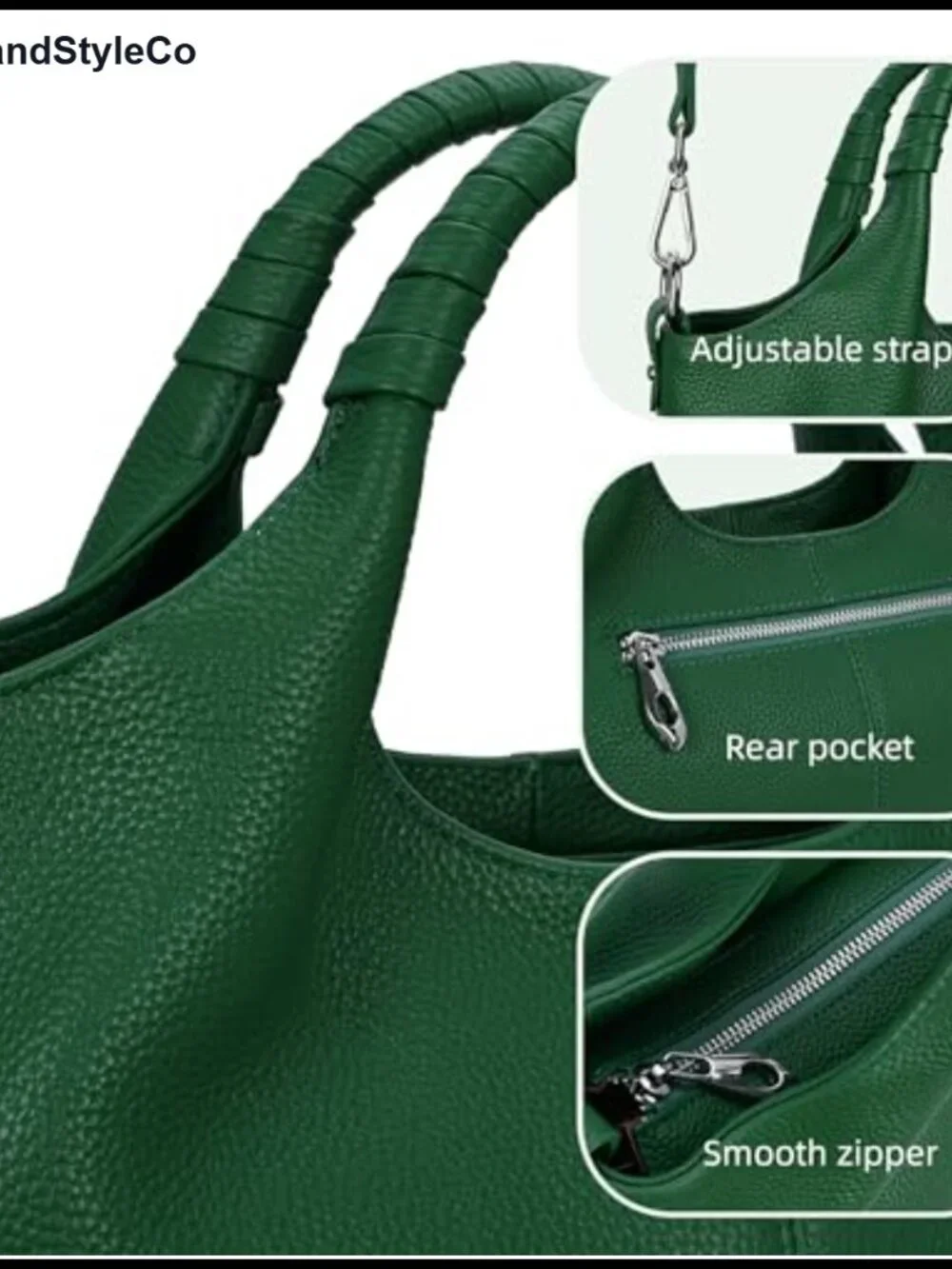 Genuine Leather Satchel Crossbody Shoulder Bag Tote Purse Hobo